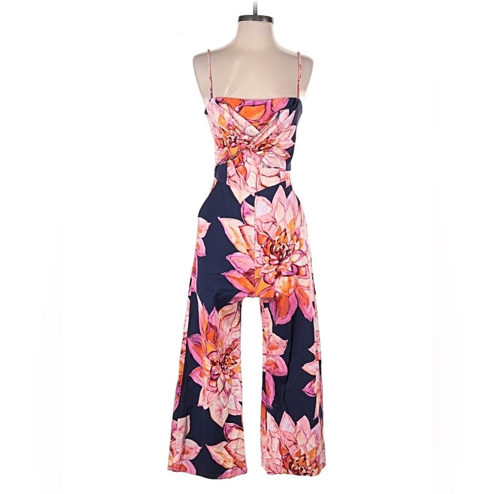 Trina Turk Coastal Cowgirl Floral Scenery Jumpsuit Women’s Size 4 - Picture 2 of 4